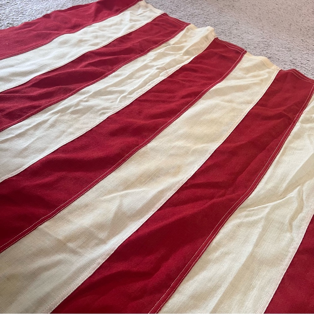 VTG XL 48 Stars American Flag Hand Stitched Stars Cotton 113.5x53.5” - Picture 11 of 16